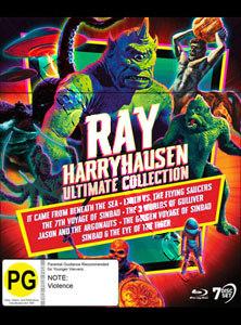 Ray Harryhausen: Ultimate Collection | It Came from Beneath the Sea / Earth vs. the Flying Saucers / The 7th Voyage of Sinbad / The 3 Worlds of Gulliver / Jason and the Argonauts / The Golden Voyage of Sinbad / Sinbad and the Eye of the Tig Blu-Ray